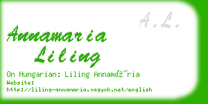 annamaria liling business card
